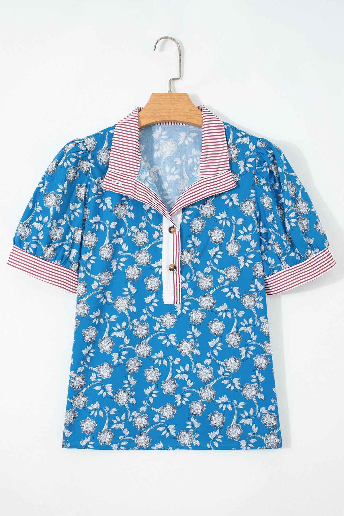 Threaded Pear Francesca Short Sleeve Blouse