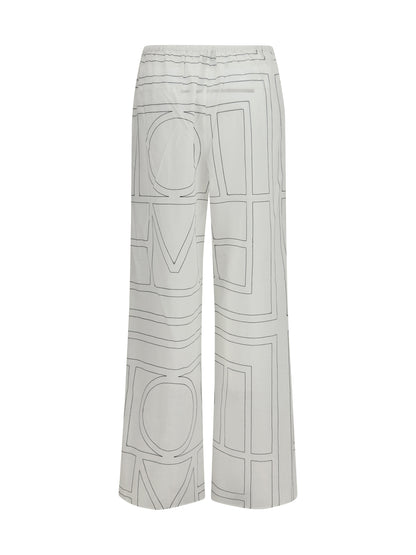Pants Monogram White/Black
