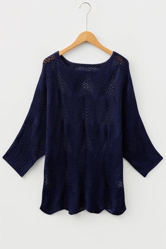 Threaded Pear Ava 8 Sleeve Casual Sweater