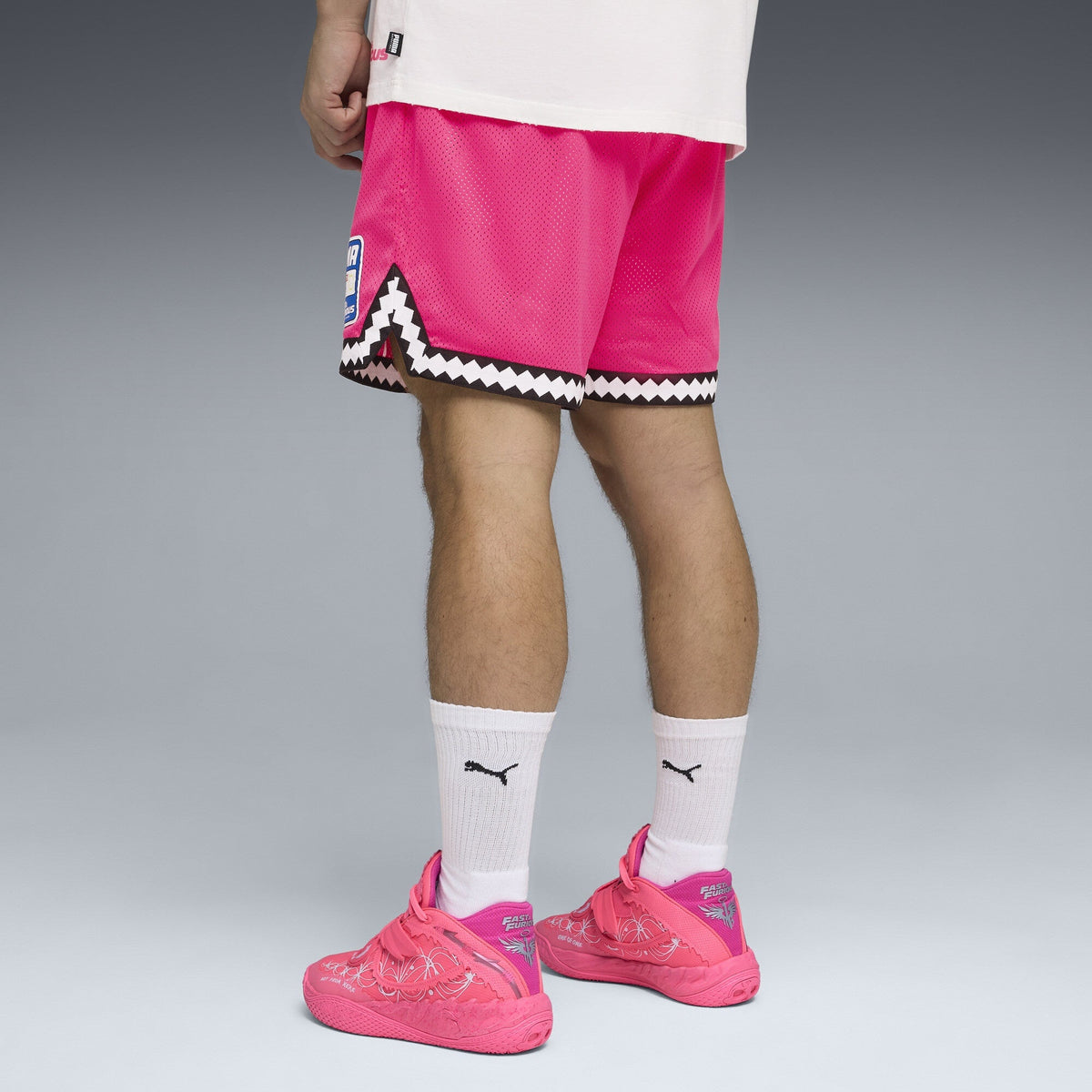 Puma Men's x Fast & Furious Rev. Mesh Short 6" - Pink