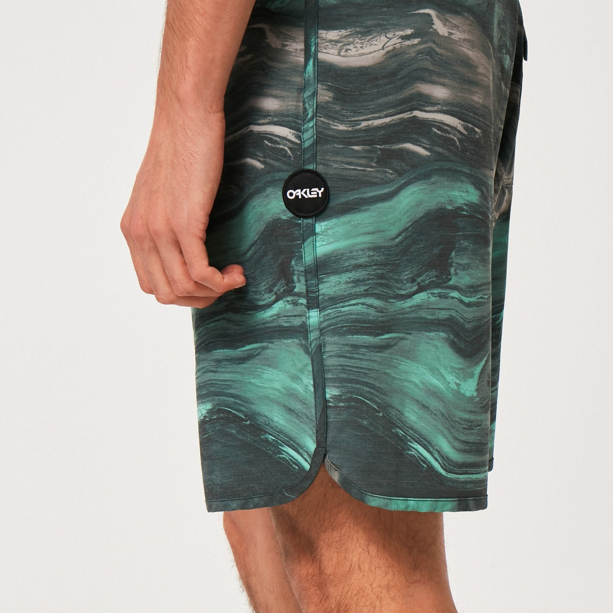 Oakley Men's Marble Swirl 19" Boardshort - Mint Green Magma