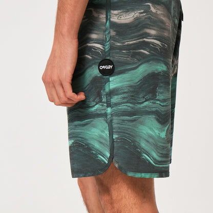 Oakley Men's Marble Swirl 19" Boardshort - Mint Green Magma