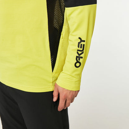 Oakley Men's Factory Pilot MTB LS Jersey II - Black/Sulphur
