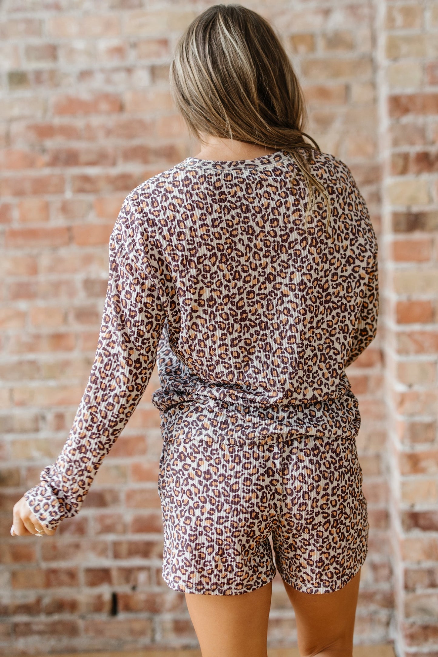 Threaded Pear Willow Ribbed Long Sleeve Lounge Set