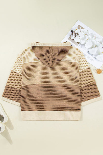 Threaded Pear Icelynn Knit Hooded Jumper PLUS Sweater