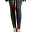 Black Multicolor Dot Print