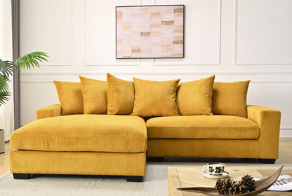 Luxe - Oversized 2 Piece Sectional Couches for Living Room, L Shaped Sofa With Chaise