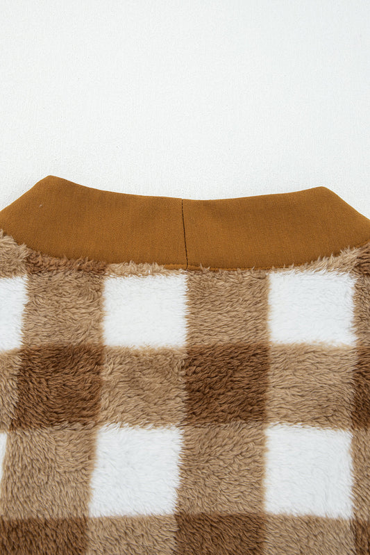 Threaded Pear Amora Sherpa Loose Knit Cardigan