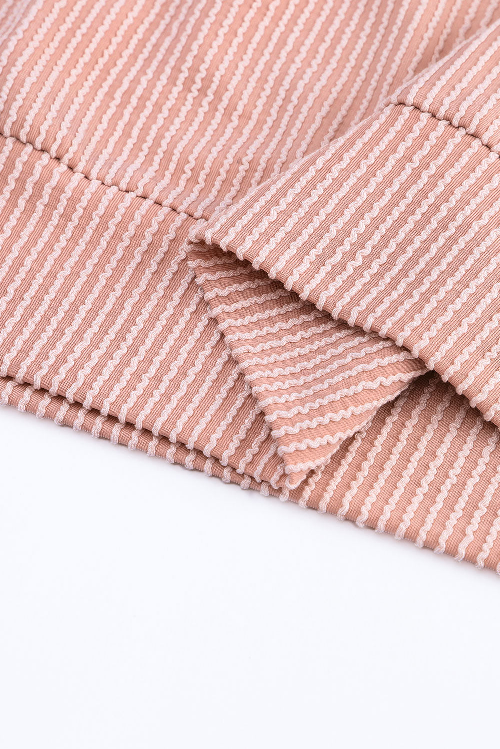Threaded Pear Rachel Block Long Sleeve Ribbed Loose Top
