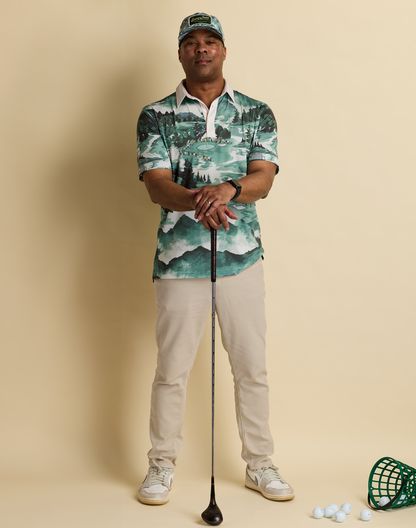 Golf Georgia Landscape Men's Polo
