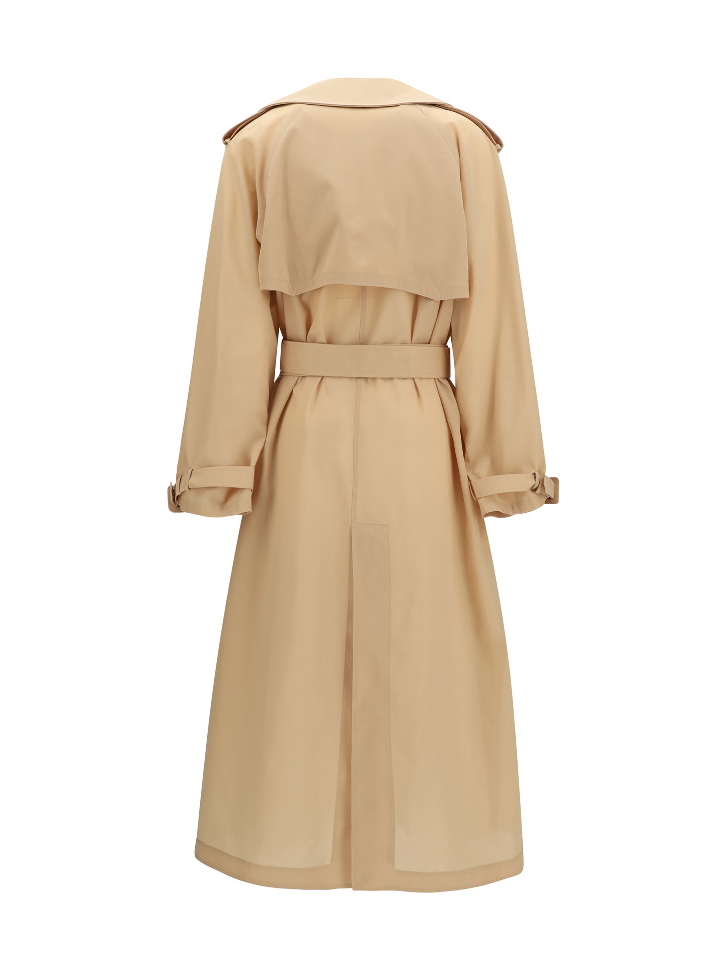 Double-Breasted Trench Coat Toasted Almond