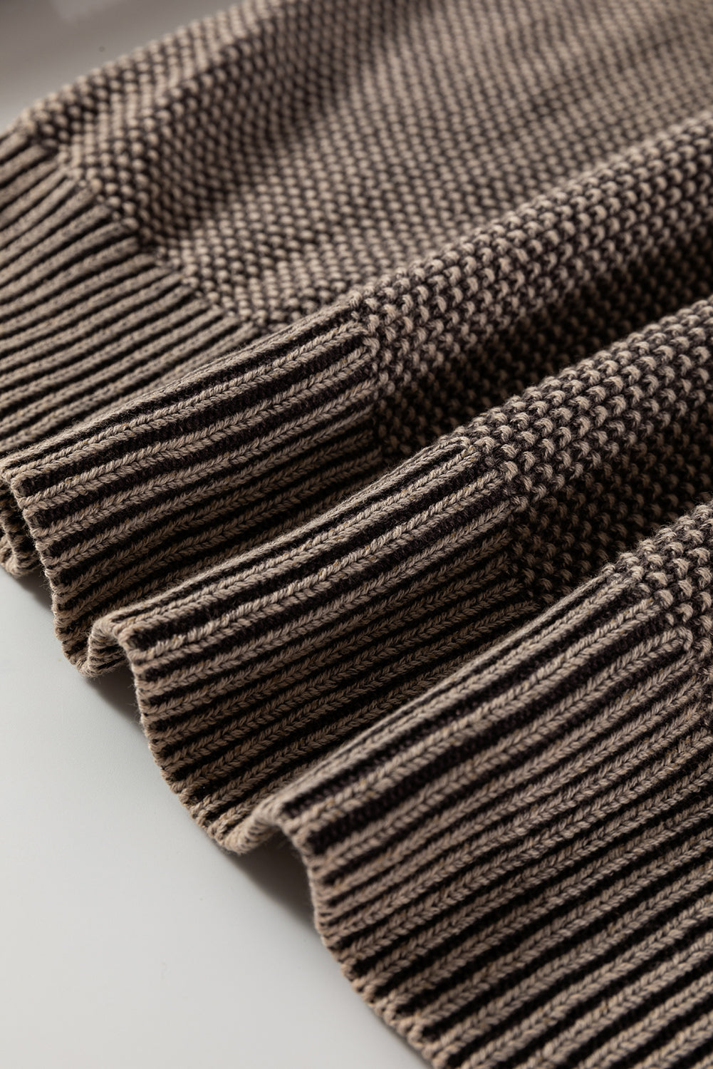 Threaded Pear Aria Knit Sleeve Casual Sweater