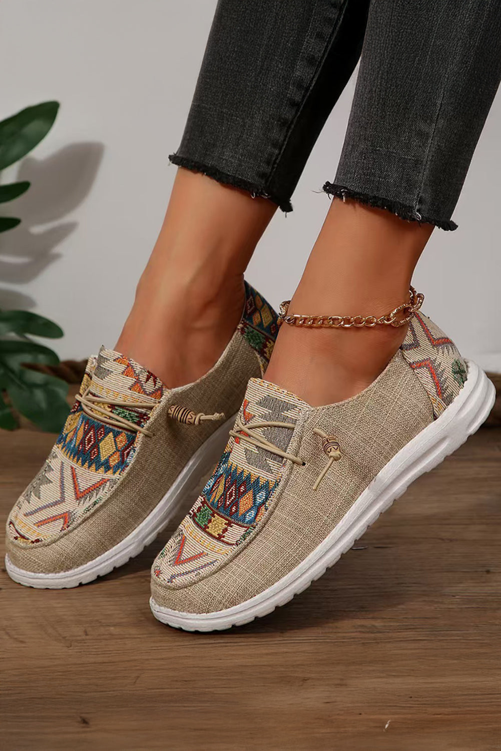 Threaded Pear Scarlett Decor Slip On Shoes
