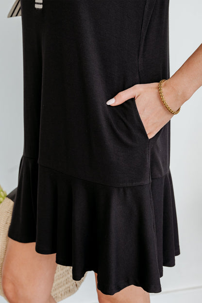 Threaded Pear Mckenzie Sleeve Shift Mini Dress