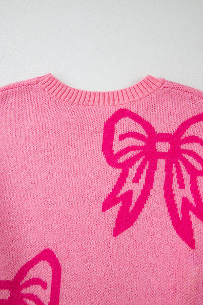 Threaded Pear Jaderae Drop Shoulder Loose Sweater