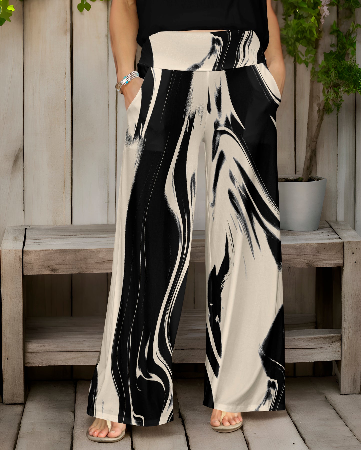 Cream and Black-