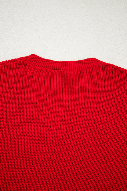 Threaded Pear Evelyn Knit Drop Shoulder Sweater