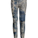 Blue Gray Lace Print