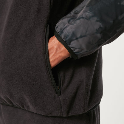 Oakley Men's Wanderlust FZ Hoodie - Black/Mountain TD Print