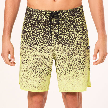 Oakley Men's Session RC 19" Boardshort - Gradient Crackle Bk/Yl