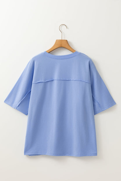 Threaded Pear Hannah Flower Patched Loose Top