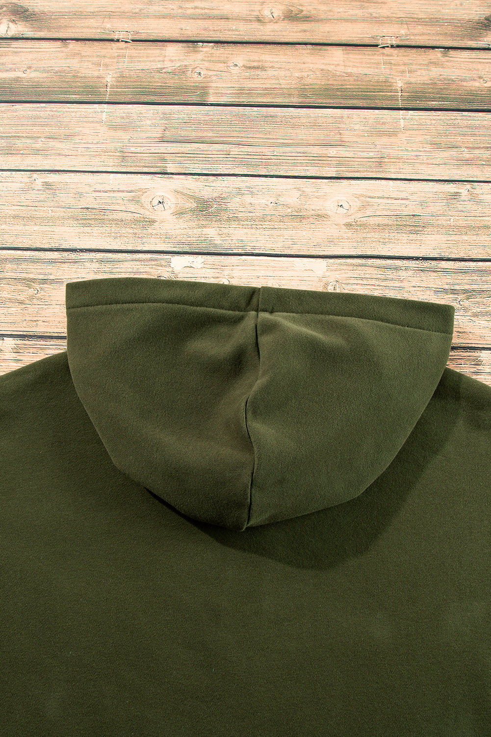 Threaded Pear Kate Fleece Lined Half Zipper Kangaroo Pockets Loose Hoodie