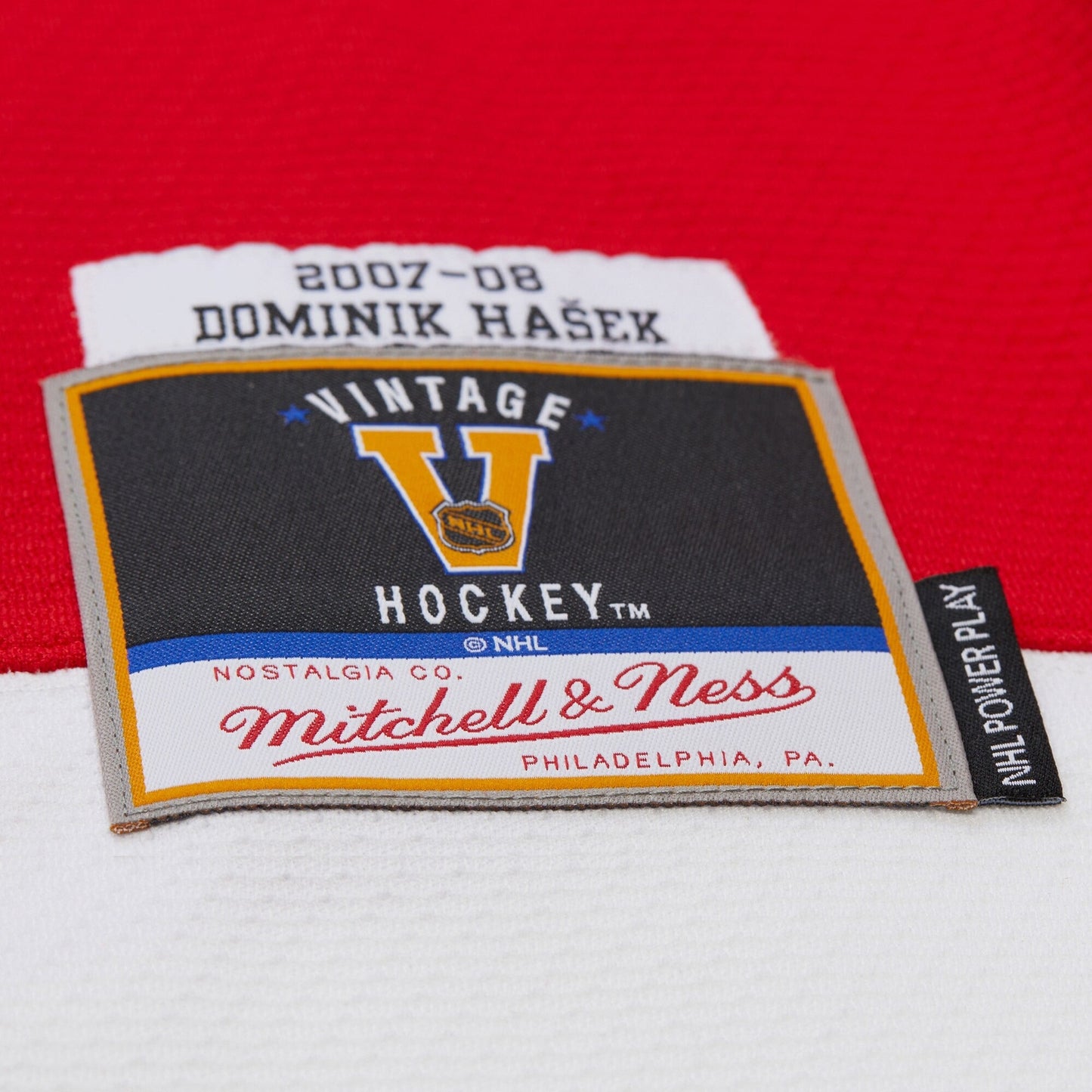 Men's Mitchell & Ness Nhl Dark Jersey Red Wings 2007 Dominik Hasek