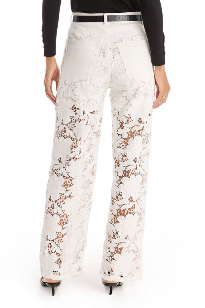 Celeste High Rise Jean - White