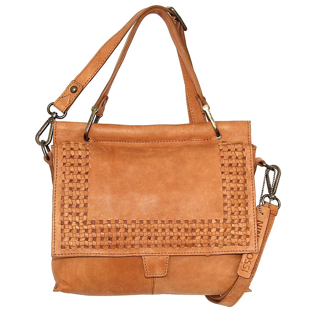 Nino Bossi Alexis Leather Satchel - Cognac