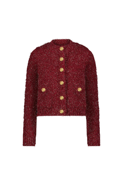 Joana Knit Cardigan - Merlot