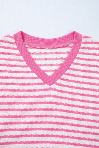 Threaded Pear Georgia Trim Short Sleeve Top