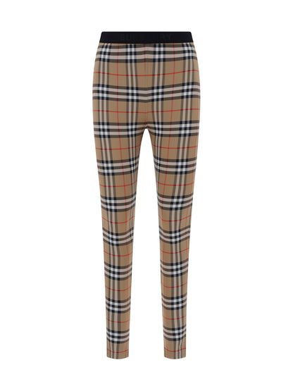 Leggings Archive Check Beige