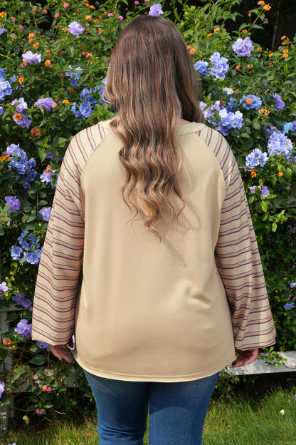 Threaded Pear Iris Notched Raw Edge PLUS Jumper