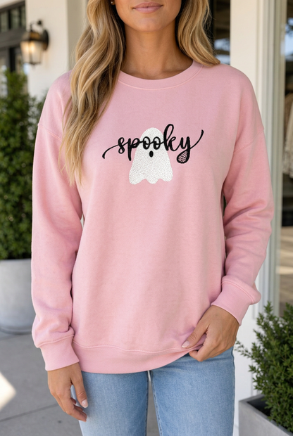 Lea Ghost Halloween Graphic Sweatshirt