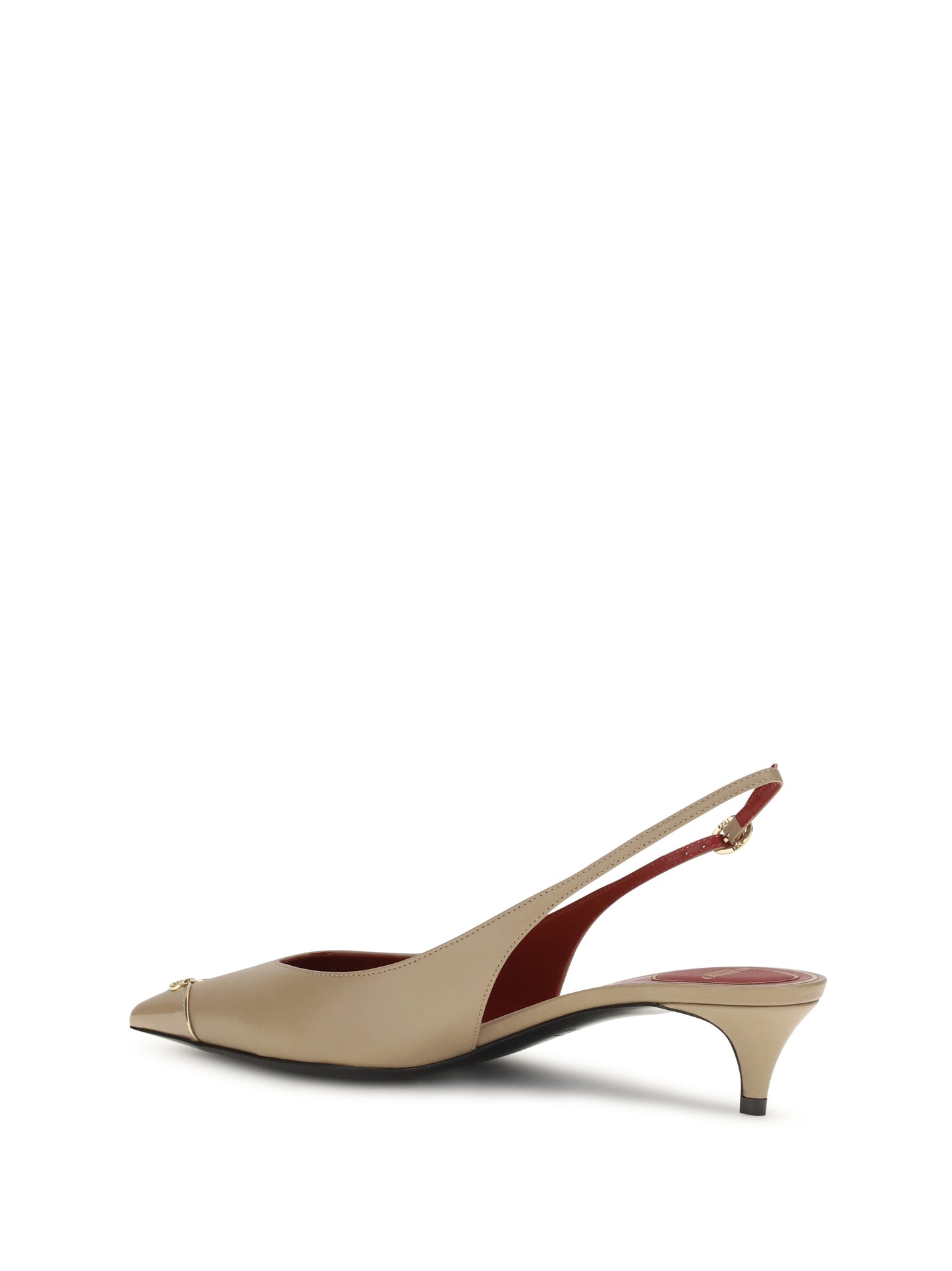 Pumps VLogo Signature Kitten-Heel Camel