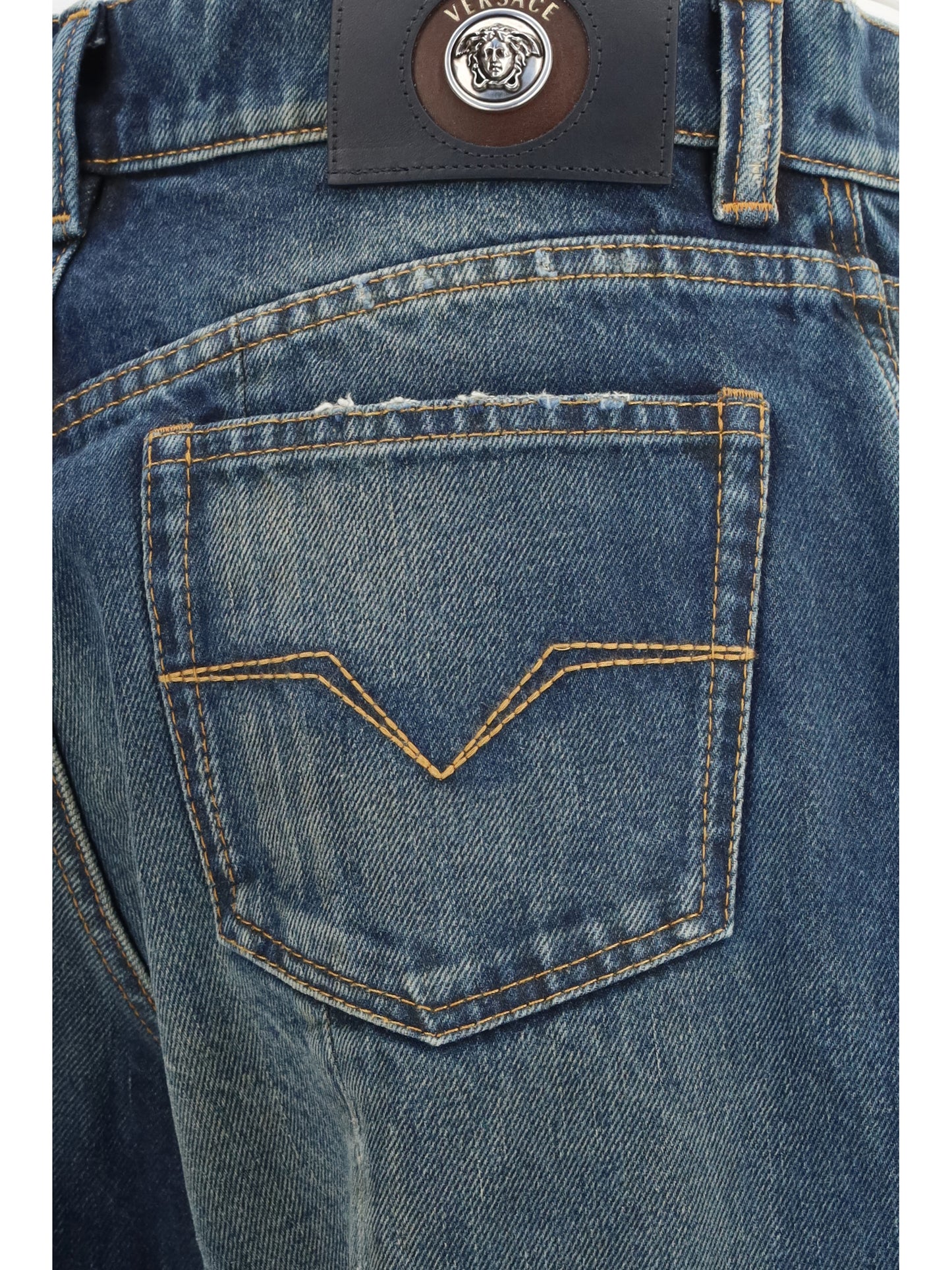 Denim Jeans Straight-Leg Dirty Blue