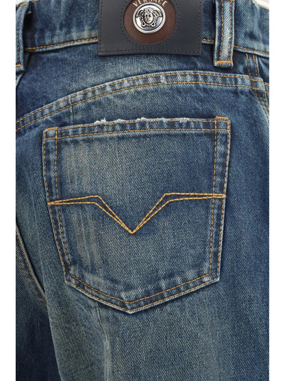 Denim Jeans Straight-Leg Dirty Blue