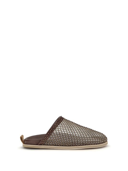 Mesh Mules Chocolate