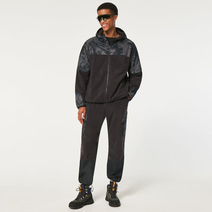 Oakley Men's Wanderlust FZ Hoodie - Black/Mountain TD Print