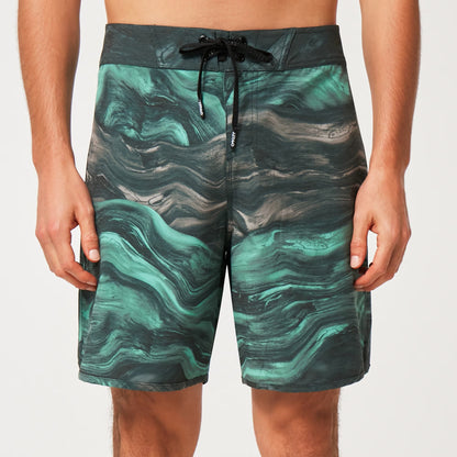 Oakley Men's Marble Swirl 19" Boardshort - Mint Green Magma