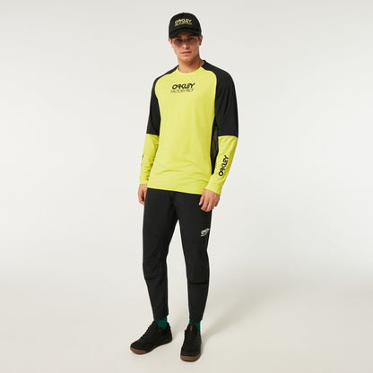 Oakley Men's Factory Pilot MTB LS Jersey II - Black/Sulphur