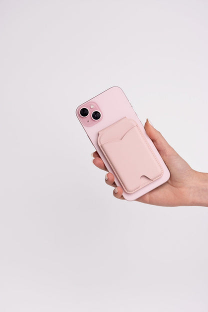 Magnetic Wallet + Mirror Phone Stand