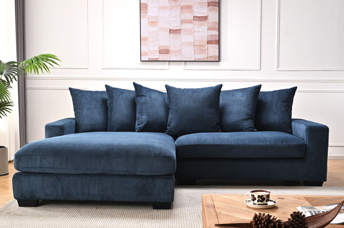 Luxe - Oversized 2 Piece Sectional Couches for Living Room, L Shaped Sofa With Chaise
