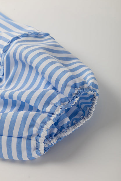 Threaded Pear Kora Puff Sleeve Blouse