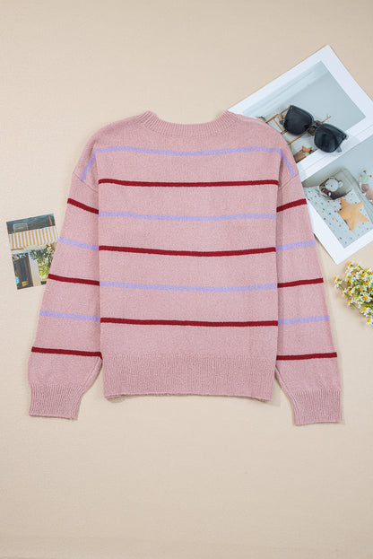 Threaded Pear Amyra Edge Drop Shoulder Sweater