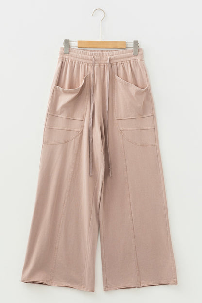 Threaded Pear Elena Trim Wide Leg Pants