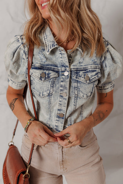 Threaded Pear Eleanor Chest Puff Sleeve Jacket