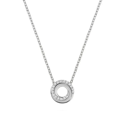 10k Gold Whirl Diamond Necklace