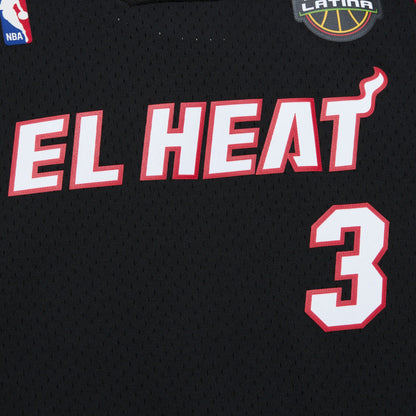 Mitchell & Ness Men's NBA Dark El Heat Jersey Heat 2008 Dwyane Wade