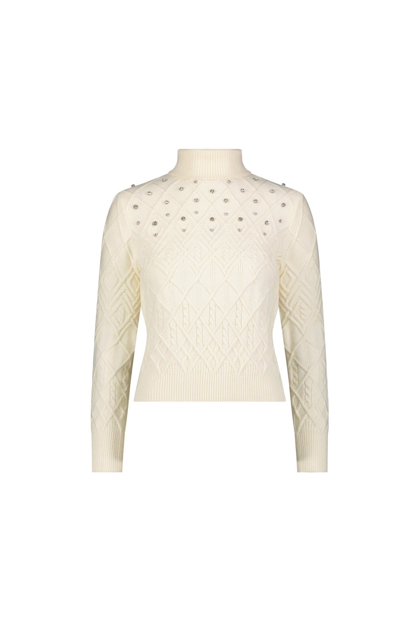 Cara Crystal Sweater - Pearl